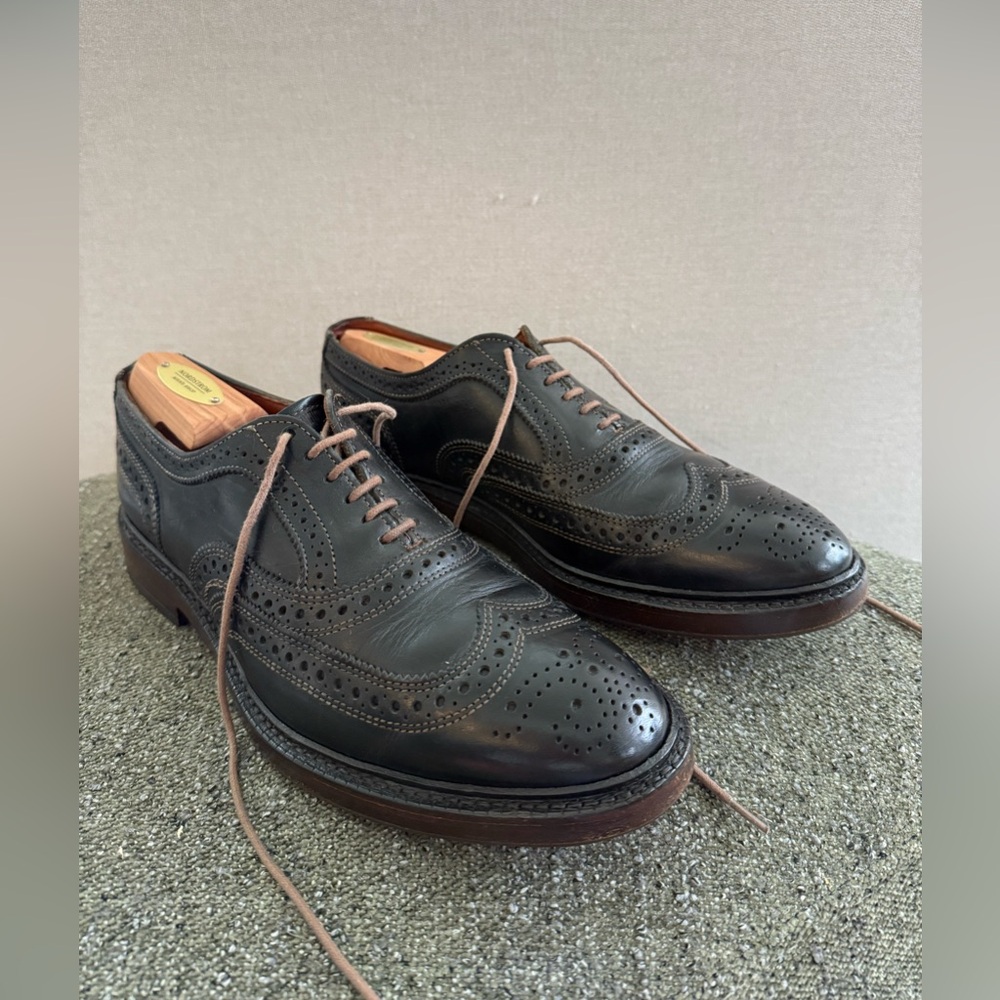 Allen Edmonds McTavish Wingtip Brogues – Black Leather Size Men’s 8